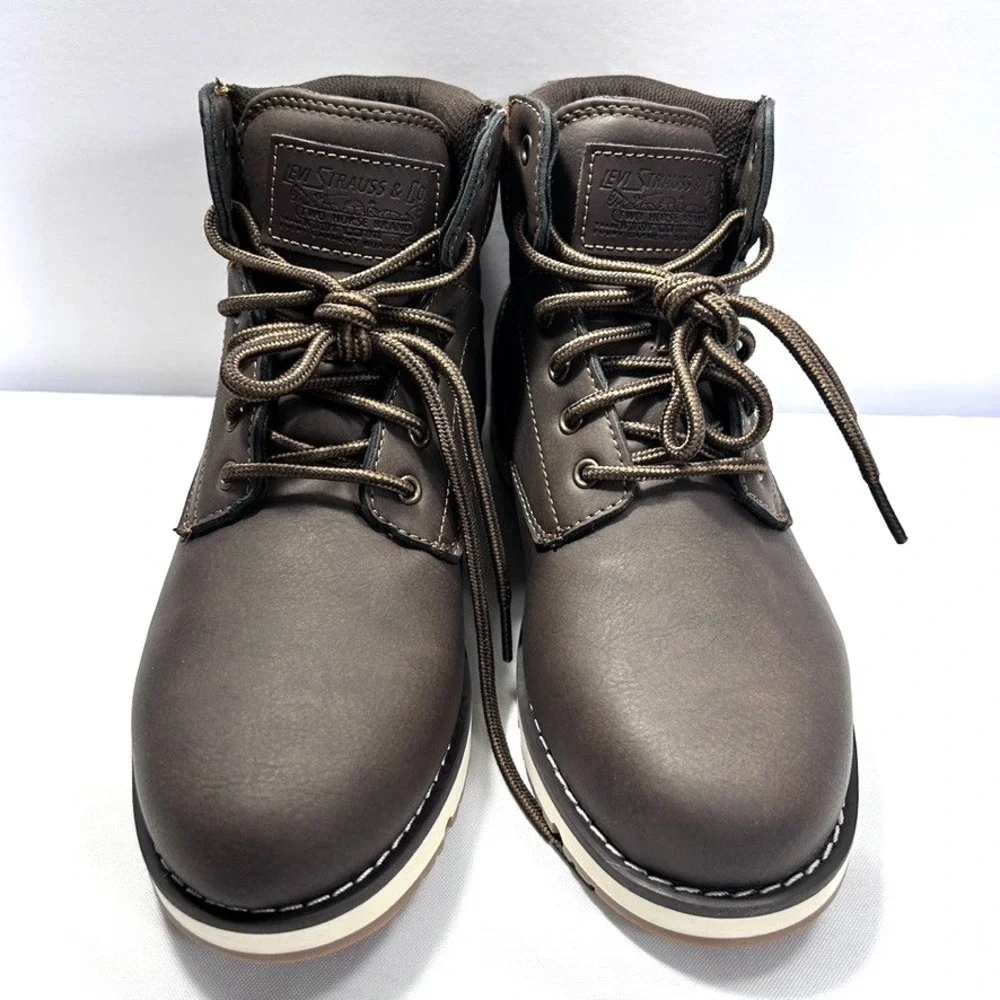 Levi's Men's Charles SH Lace-Up Boots Brown US 7M‎ - Open Box